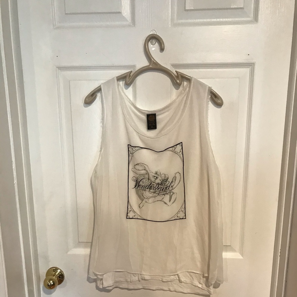 Alice in wonderland dressy tank top size xl